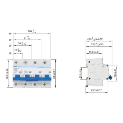 Chint DZ range Circuit Breaker sizing guide